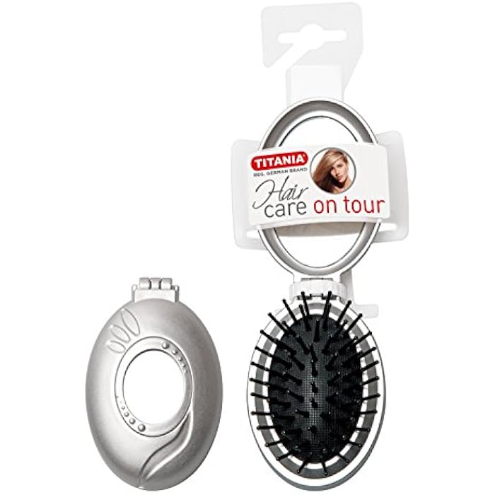Titania Hair Brush + Mirror - Oval 1776